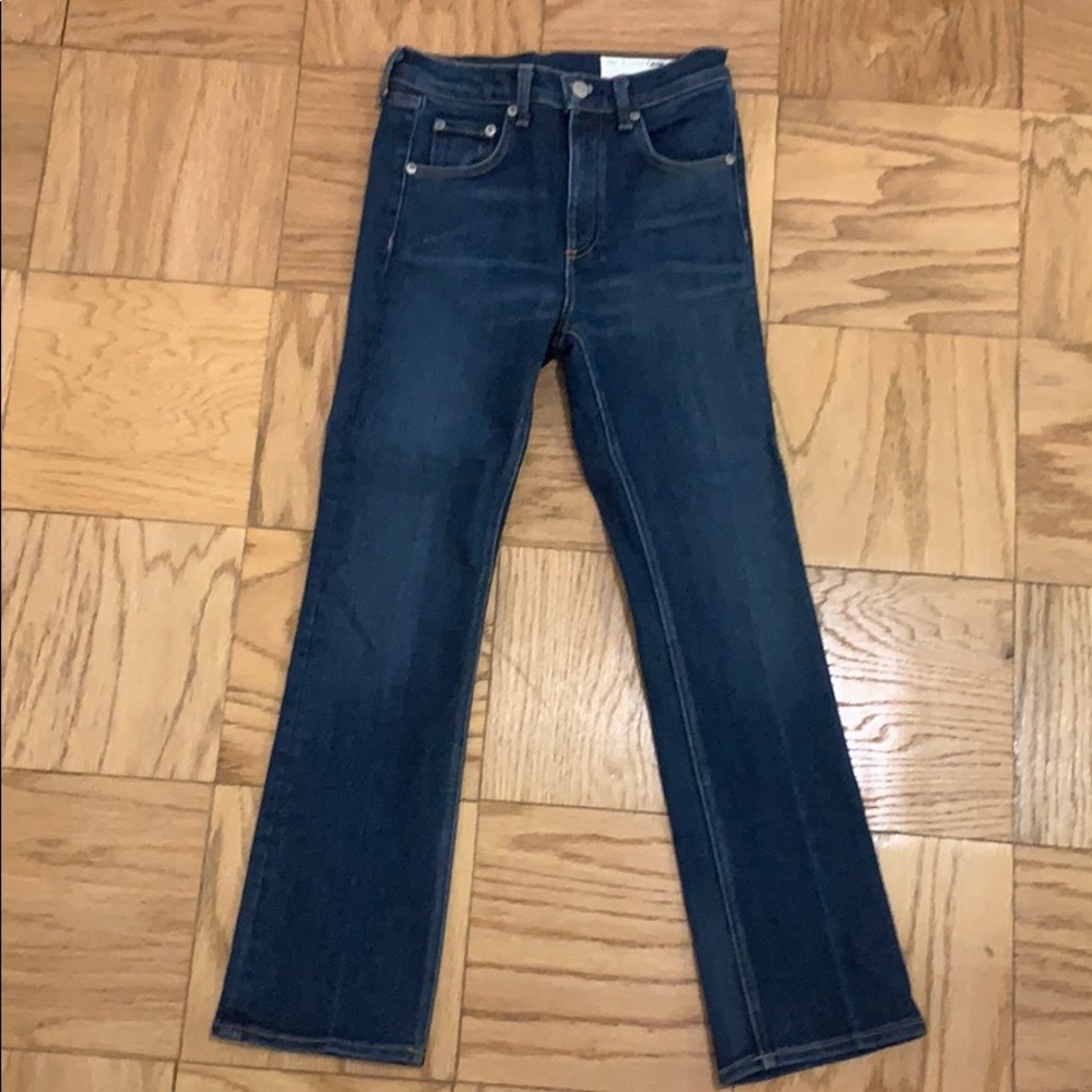 Rag and bone mid rise flare